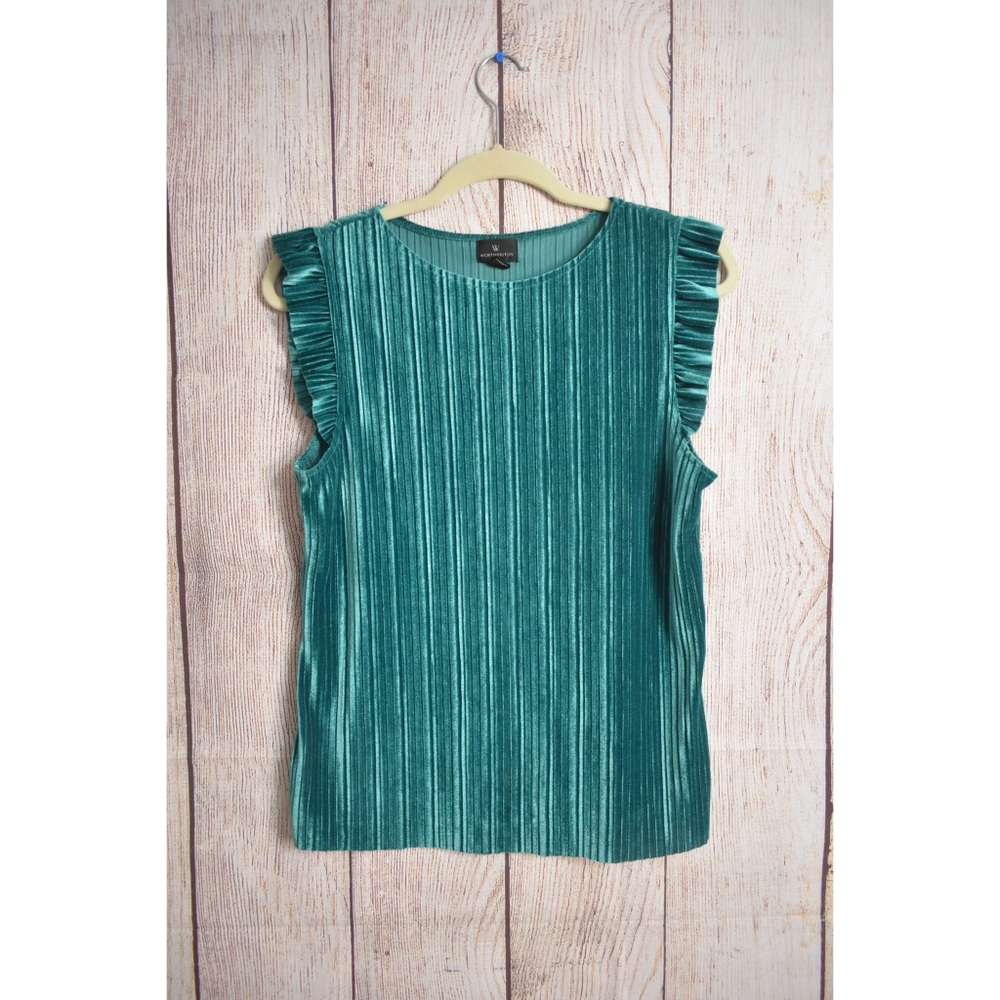 Worthington Ruffle Sleeve Blouse